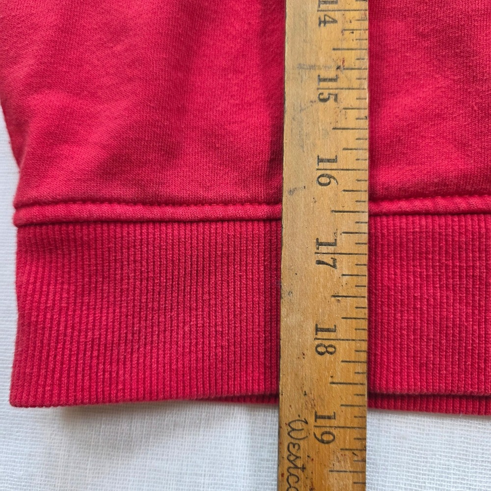 Vans Quarter Zip Sweatshirt Women S Red Checkerboard crop gorpcore Y2K skater - Picture 10 of 10